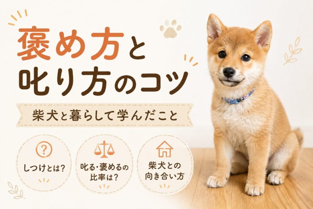 柴犬は気が強い子も多く叱ると反発するパターンもあります
