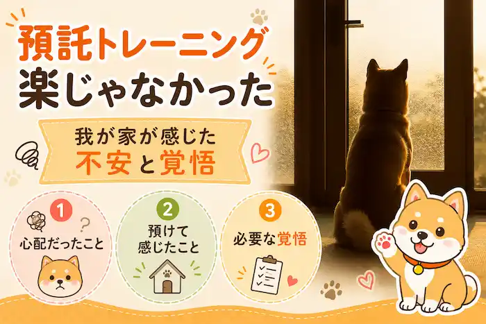 預託トレーニングは心配と期待と覚悟
