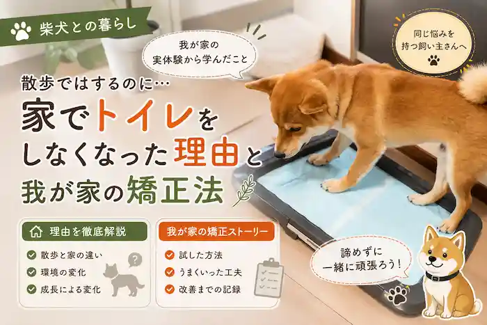 柴犬の理想は家トイレです