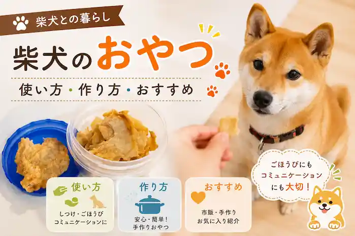 柴犬のおやつにささみチップスはおすすめです